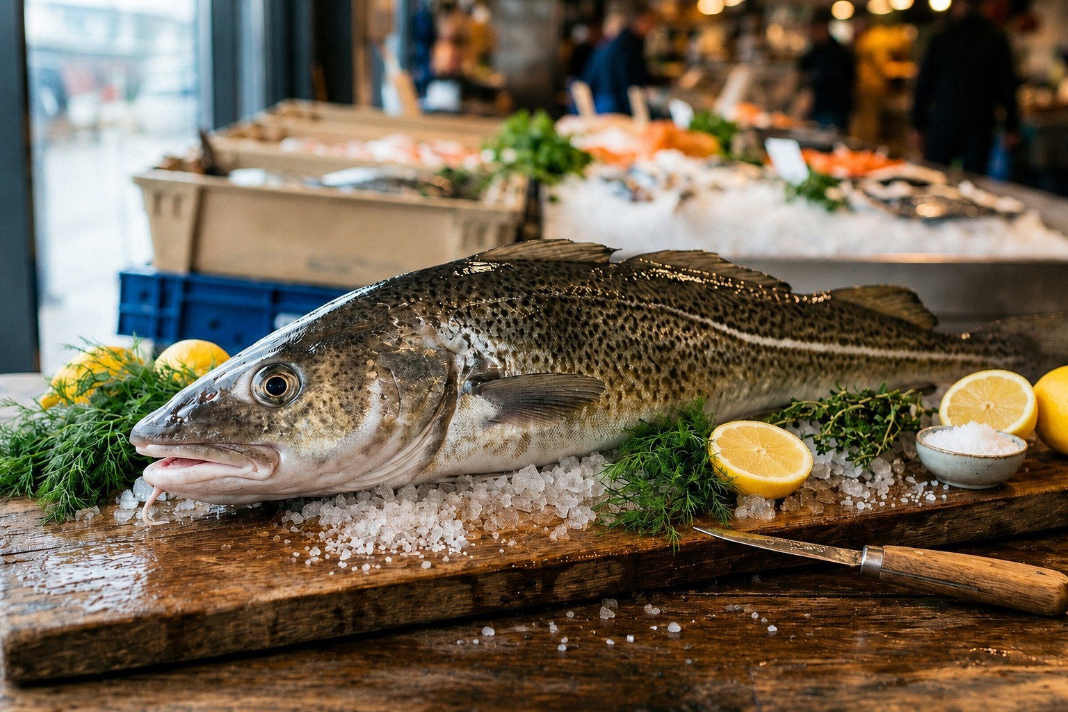 Bacalao entero, materia prima seleccionada